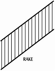 Adjust Rake Iron Fence