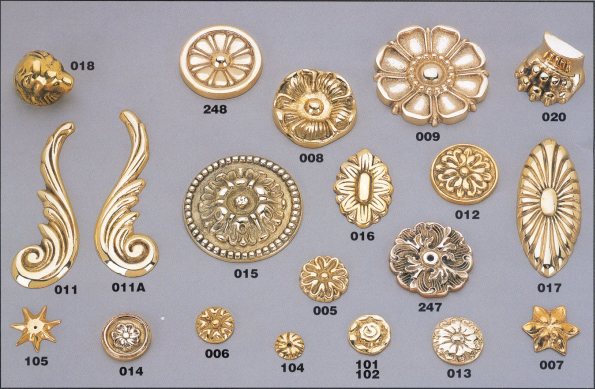 Solid Brass Decorative Rosettes