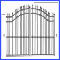 Arched Double Drive Gates With Spears