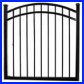 Steel and Aluminum Single Arched Gates